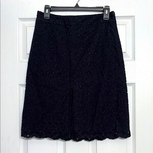 Talbots Black Eyelet skirt
